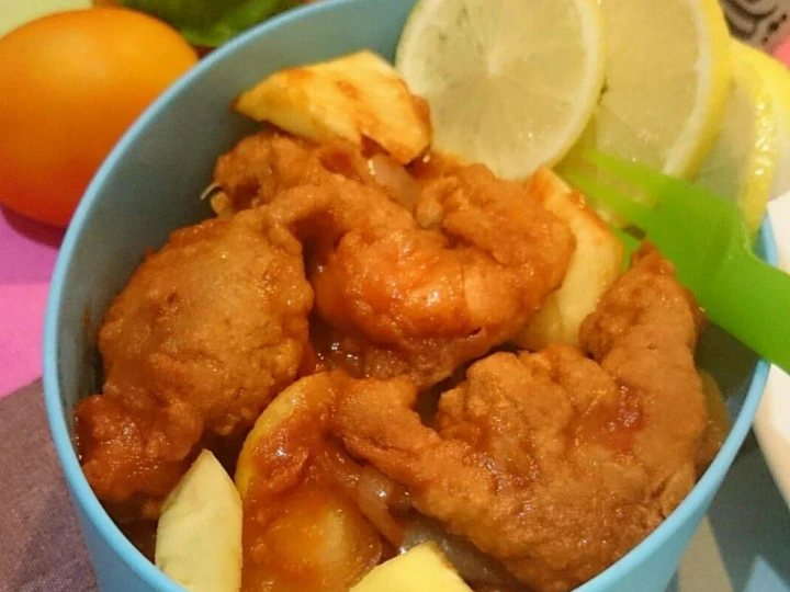 Cara Gampang Membikin Resep Udang goreng oats saus lemon yang Uenak Anti Ribet, Sempurna