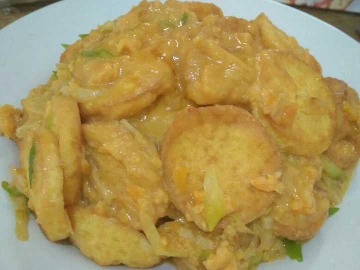 Cara Gampang Menyiapkan Resep Tofu saos telur asin yang Bisa Manjain Lidah Anti Ribet, Mantap