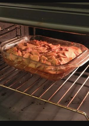 Foto de Bolo de maçã proteico