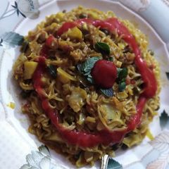 Vegetables Maggi noodles A picture of Vegetables Maggi noodles.
