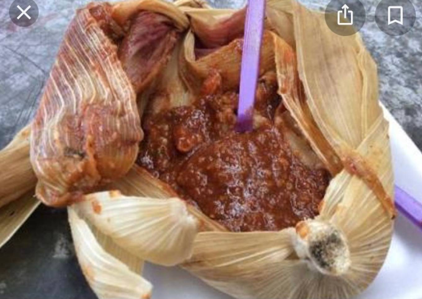 Tamal de chichilo oaxaqueño