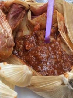 Una foto de Tamal de chichilo oaxaqueño