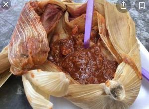 Una foto de Tamal de chichilo oaxaqueño