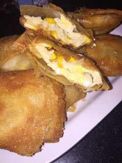 Foto resep Martabak mini kulit lumpia isi scrambled egg+jagung manis+telur puyuh