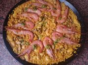 A picture of calamari rice