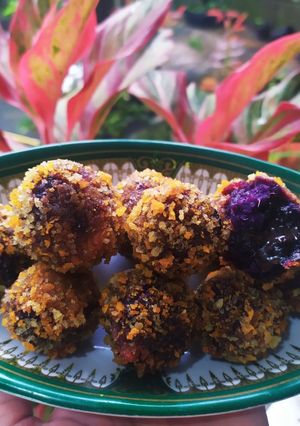 Foto resep Bola-bola ubi ungu lumer