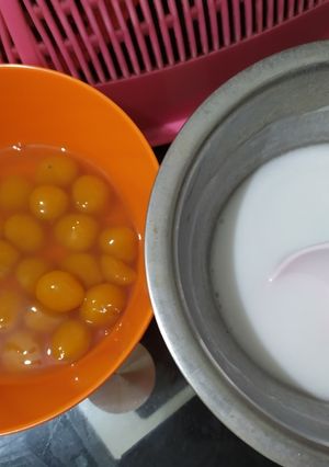 Foto resep Kukus Biji Salak Ubi Kuning dengan Santan (Takaran sendok/Botol)