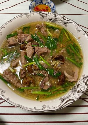 Hình của món Vịt om sấu.