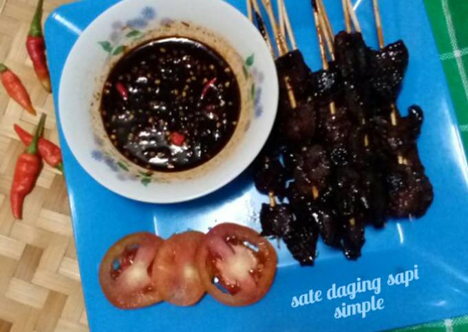 Resep Sate daging sapi simple yang Bikin Ngiler