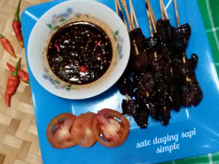 Resep: Sate daging sapi simple Untuk Pemula