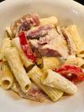 Creamy Rigatoni with Bacon 🥓