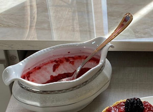 Una foto de Mermelada de frambuesa Keto sin azúcar