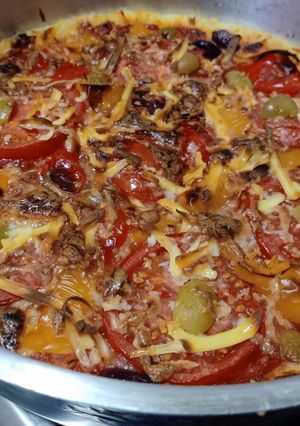 صورة لوصفة بيتزا البطاطس 🍕🥔