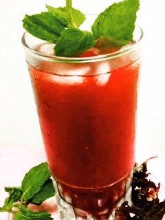 A picture of KARKADE (HIBISCUS) ICED TEA.