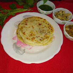 A picture of Potato stuff rice flour paratha.