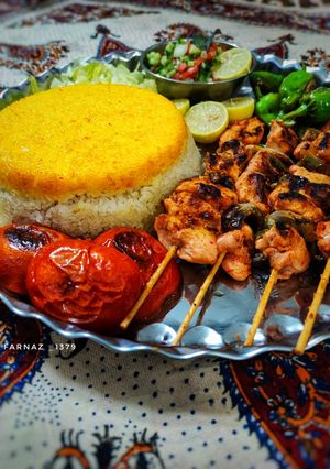 عکسی از دستور جوجه کباب مکزیکی