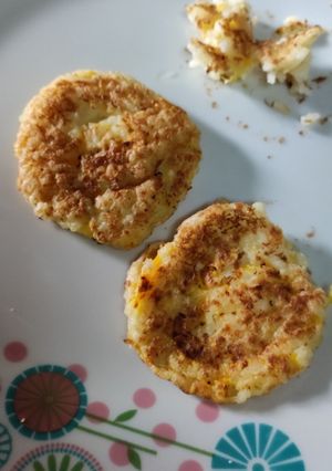 Una foto de Tortillitas de arroz y zapallo (especial para bebés +12)