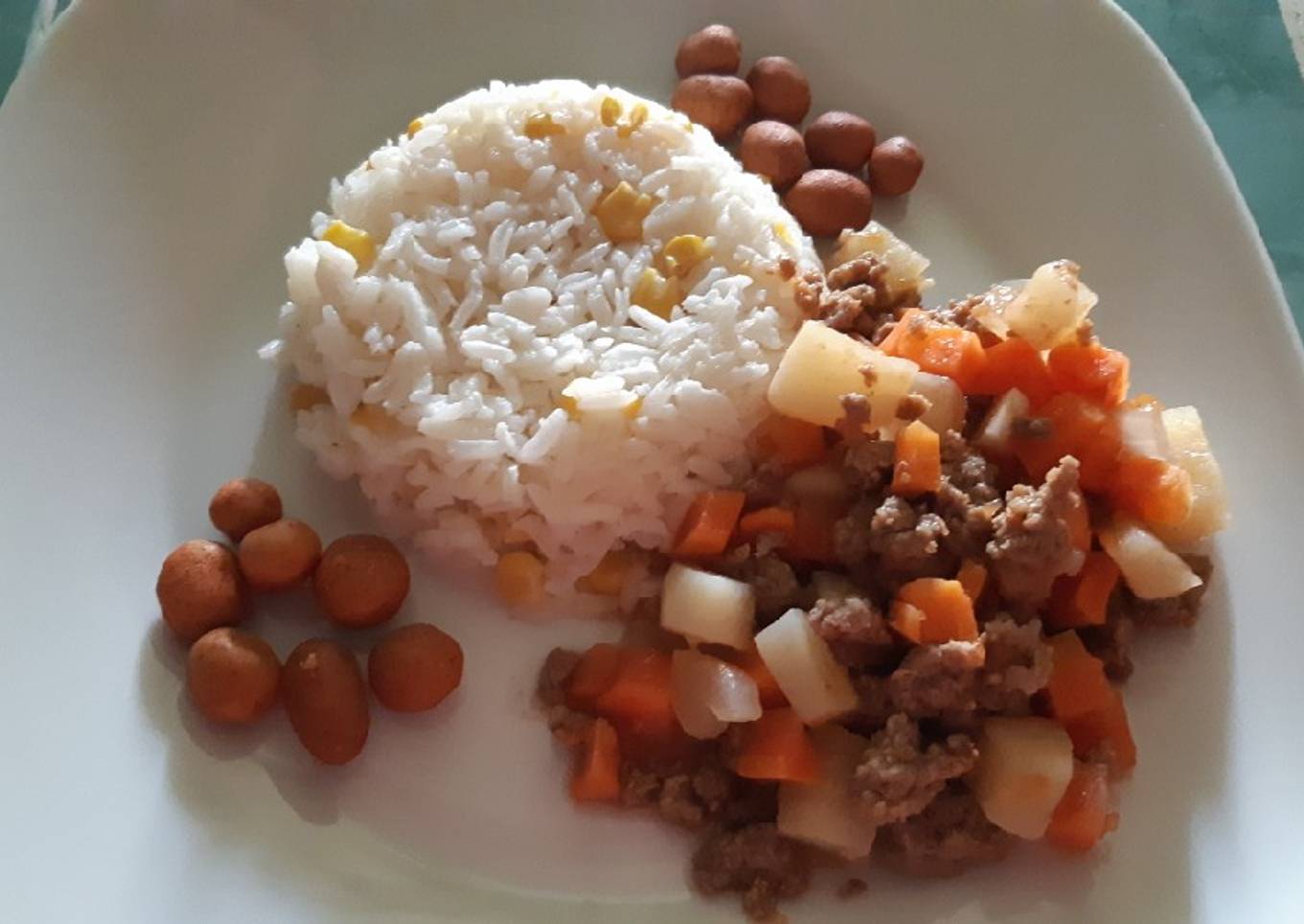 Picadillo de carne molida de res