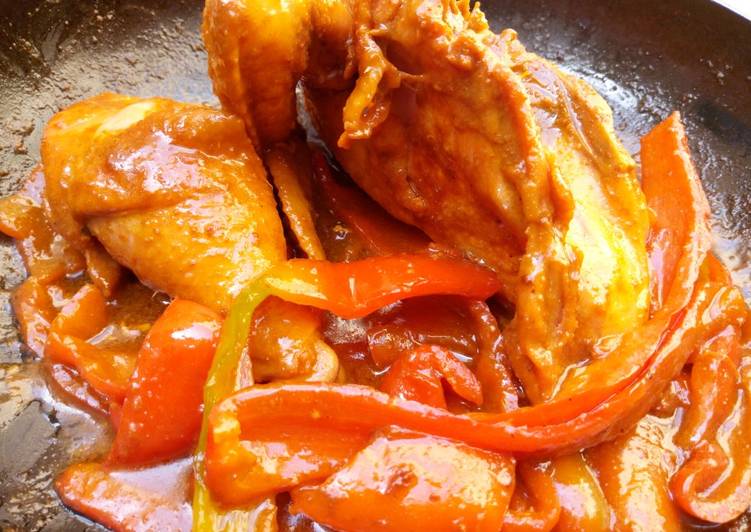 Recipe of Quick Honey peppered chicken