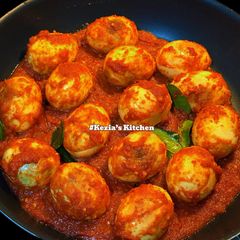 A picture of Telur Sambalado 🌶️🌶️🌶️🌶️🌶️.