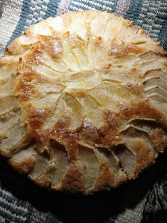 Una foto de Torta de manzana sin huevos