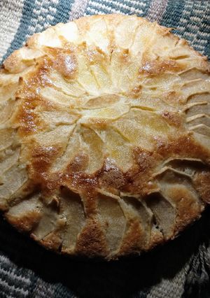 Una foto de Torta de manzana sin huevos
