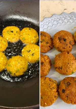 A picture of Millet tikki.