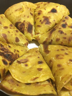 A picture of Pumpkin chapati (chapo malenge).