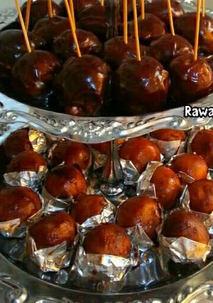 صورة لوصفة كرات الشوكلاتة علئ طريقتي 😄😍