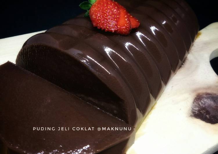 Puding Jeli coklat