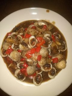 Foto resep Kerang Darah Saos Lada Hitam