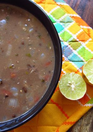 A picture of Spicy – Tangy Urad Dal Thick Soup / Spicy – Tangy Black Gram Thick Soup.
