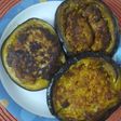 Brinjal with chicken keema