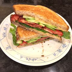 A picture of Hummus Sandwich.