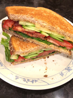 A picture of Hummus Sandwich.