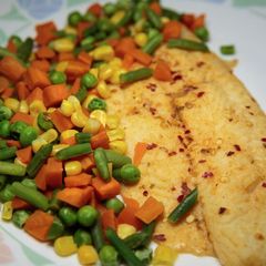A picture of Spicy baked fish.