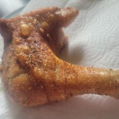 A picture of Deep fried Crispy Chicken Quarter (keto-friendly).