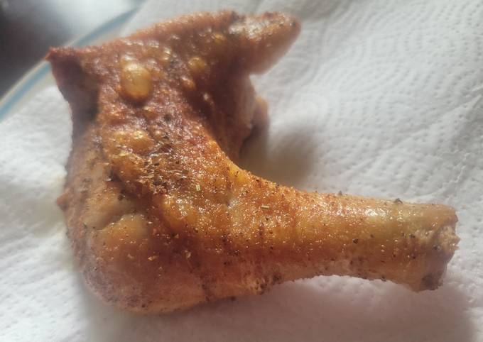 Deep Fried Crispy Chicken Quarter Keto Friendly Recipe By Jessica Crain Cookpad