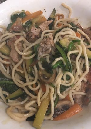 A picture of Pork stir fry.