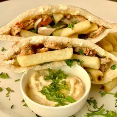 Shawarma Pockets (Middle Eastern style) A picture of Shawarma Pockets (Middle Eastern style).