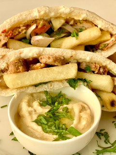 A picture of Shawarma Pockets (Middle Eastern style).