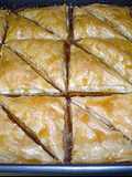 Baklava (in a large baking pan)