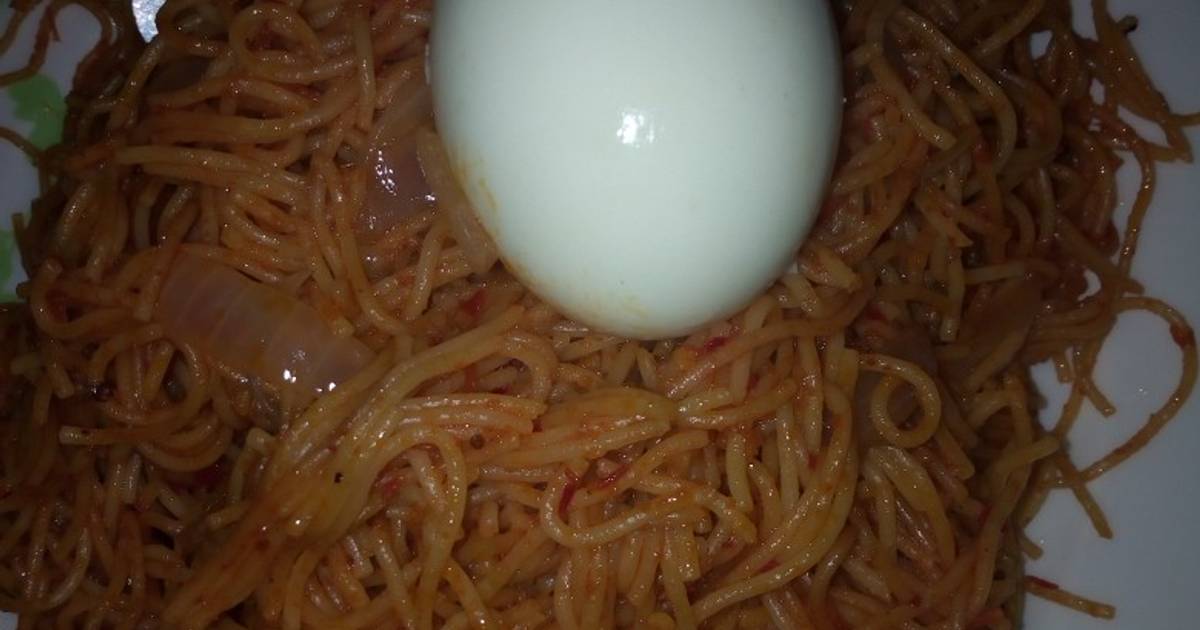 Featured image of post Recipe of Jollof Spaghetti And Egg