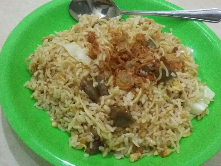 Anti Ribet, Bikin NasInmiGor (Nasi Indomie Goreng) Bakso Bumbu Sambal Terasi Enak