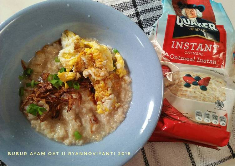 Resep Bubur oat (sarapan sehat utk diet) Anti Gagal