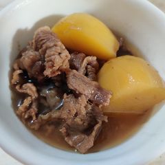A picture of Nikujaga (肉じゃが) Japanese Beef and Potato Stew.