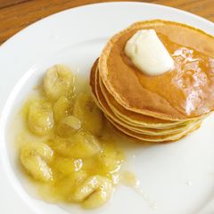 🍌Pancakes with banana🍌 A picture of 🍌Pancakes with banana🍌.