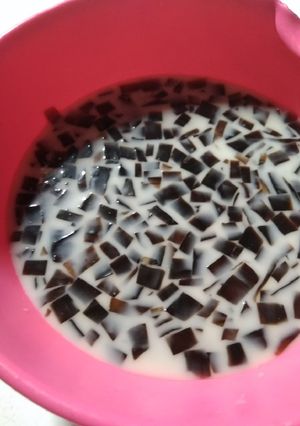 Foto resep Es cincau susu #BikinRamadanBerkesan