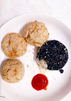 Hình của món Bánh gà phô mai chiên NCKD.