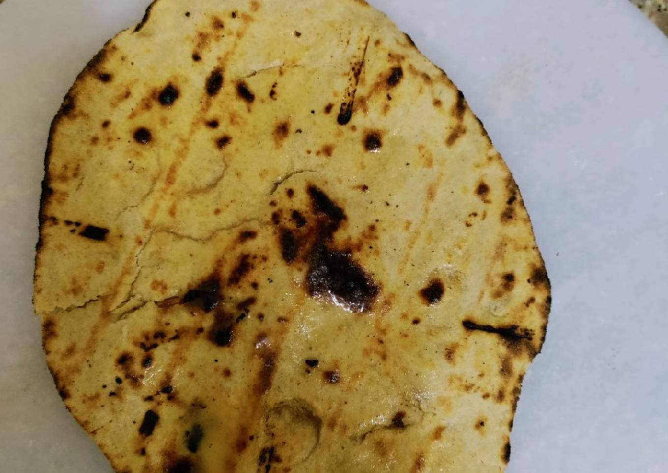 Whole wheat atta garlic naan